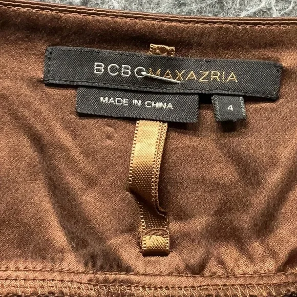 BCBGMAXAZRIA Silk Halter Wrap Cocktail Dress - Picture 6 of 7